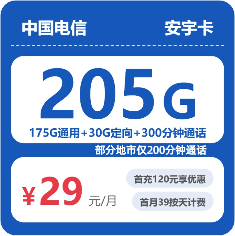 2026年4月电信浙江53120-电信省内安宇卡推荐：29元享205G流量+300分钟通话，浙江用户专属高性价比套餐实测-小韩聊卡 - 移动联通电信流量卡办理申请 | 2026 正规手机卡套餐推荐 | 高性价比